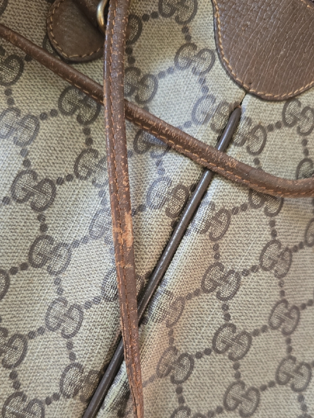 VINTAGE Gucci GG Supreme Web Sherry Line bag - Picture 10 of 11